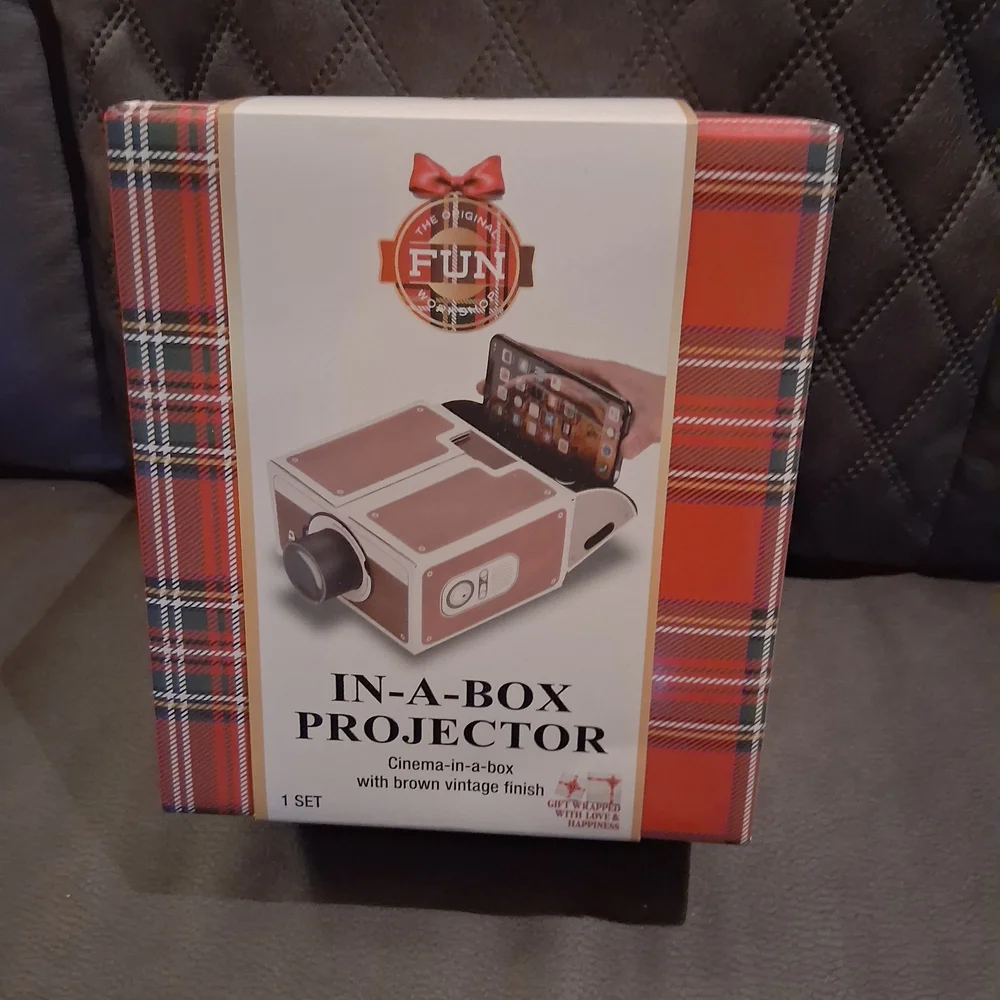 Fun In-A-Box Projector with Brown Finish